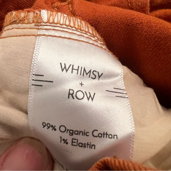 WHIMSY + ROW Flora Crop Wide Leg Pant in Rust Size 26/28 - Picture 11 of 11